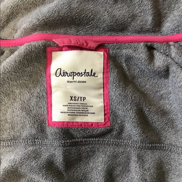 Aero Womens Jacket Full Zip Fleece Gray XS_486 - Picture 5 of 6